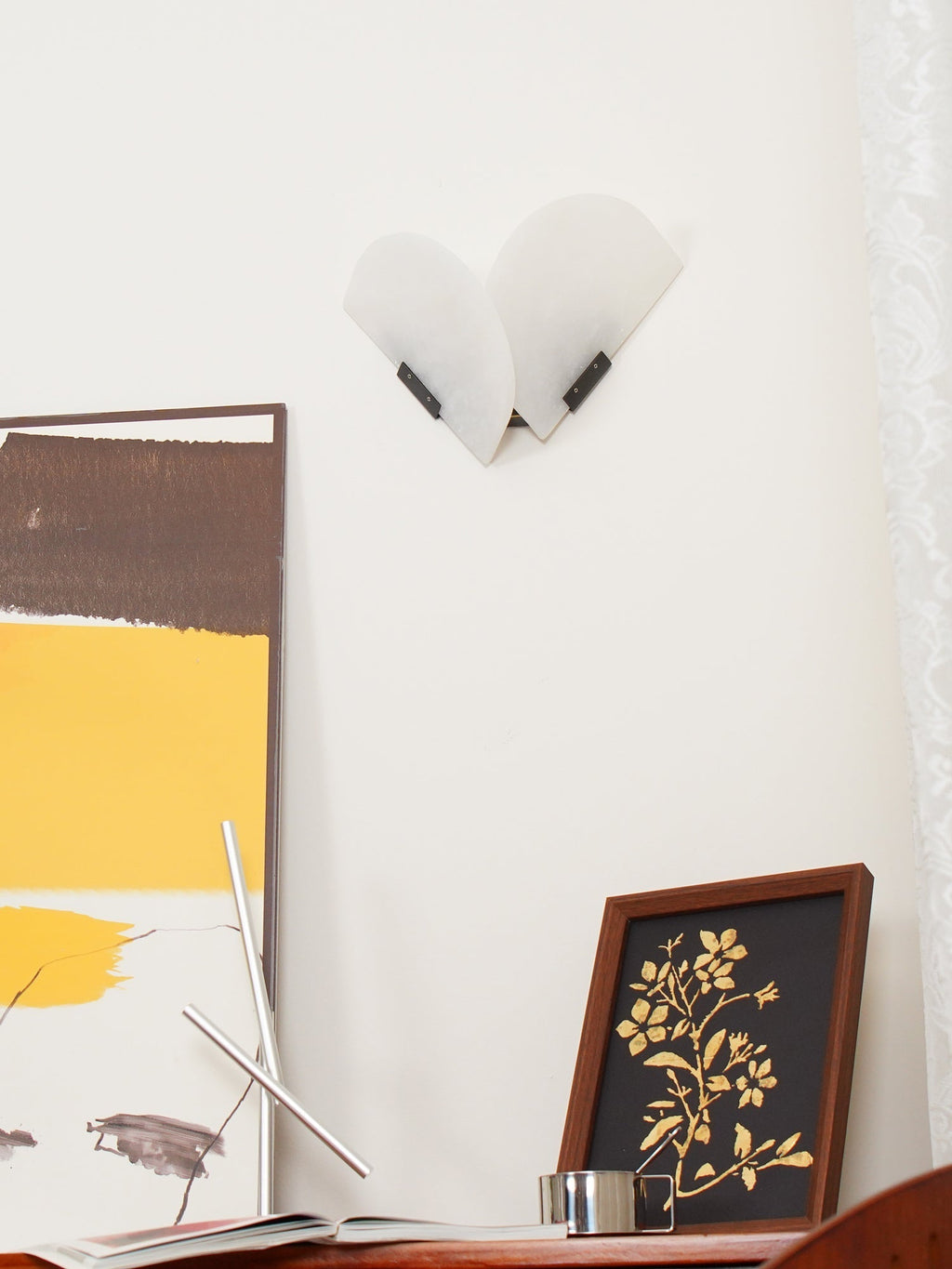 Cevelaris Heart Alabaster Wall Light