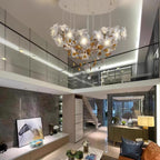 Araeos Flying Flowers Fluttering Brass Chandelier