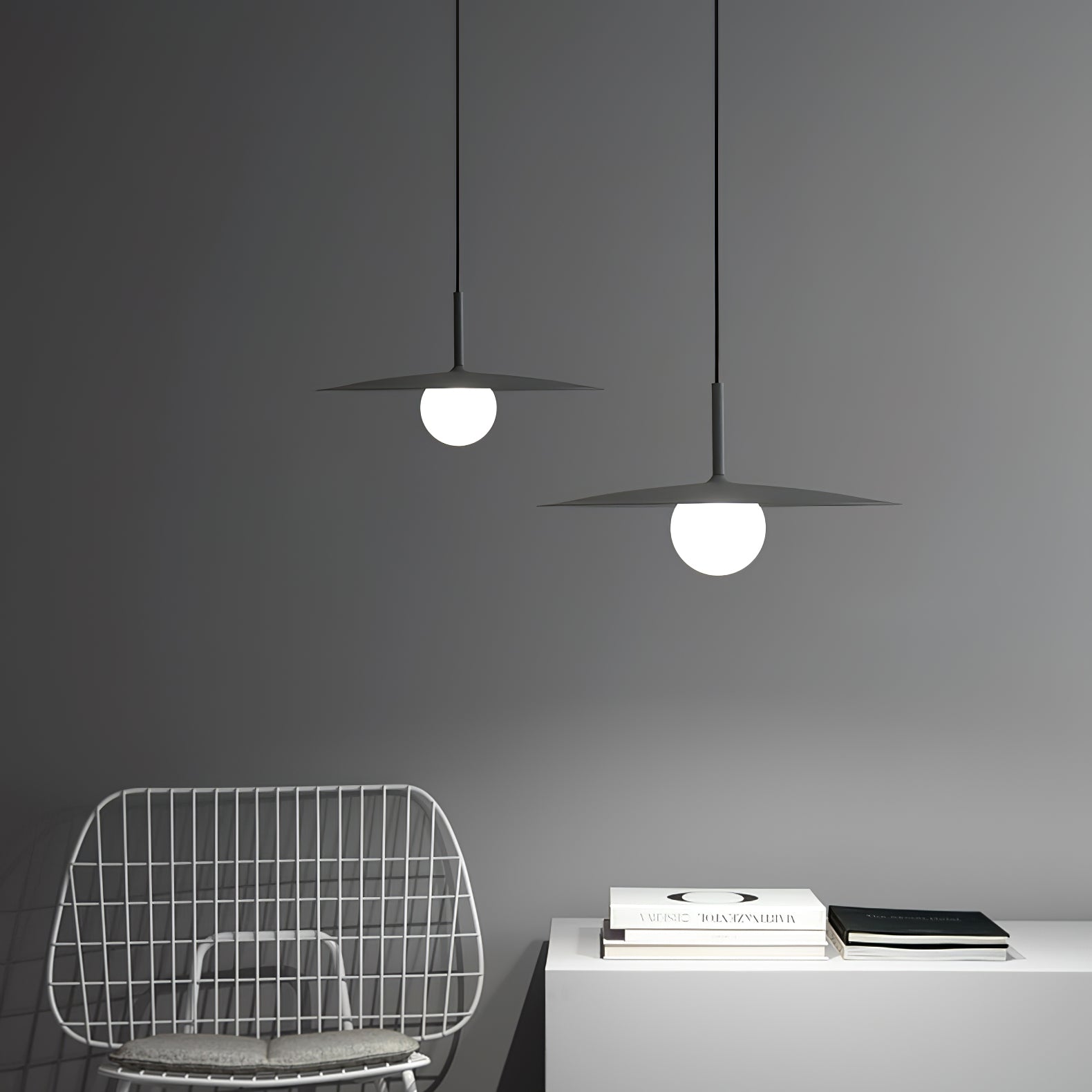 Lustra Pendant Lamp Plate Shade for Living Room