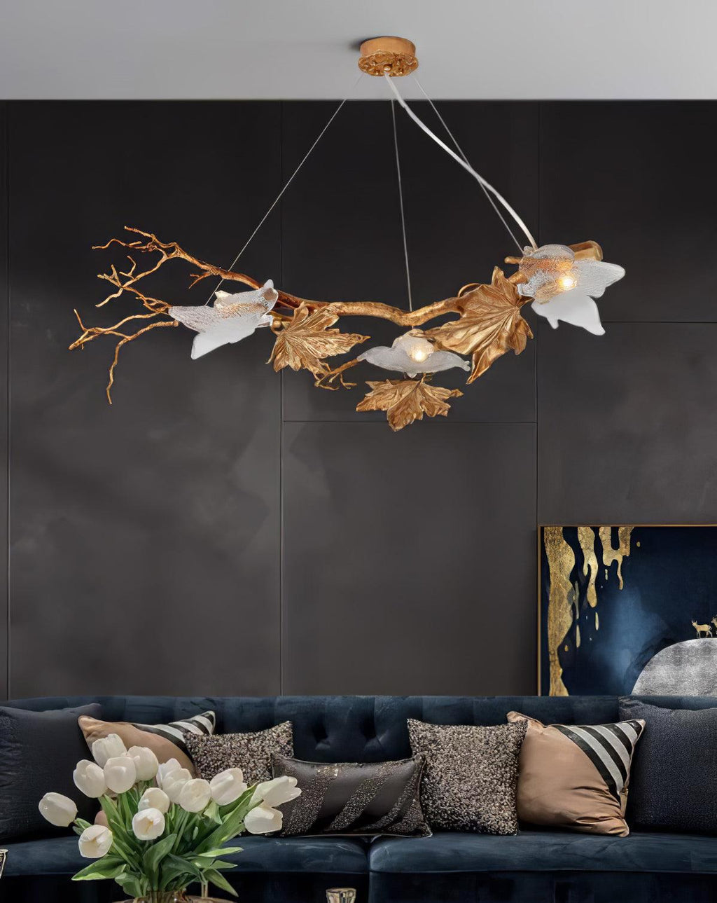 Abigail Luxury Glass Pendant Light