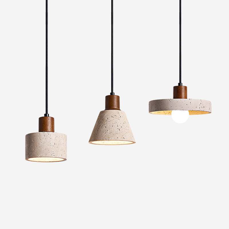 Ritta Pendant Light Travertine Cluster
