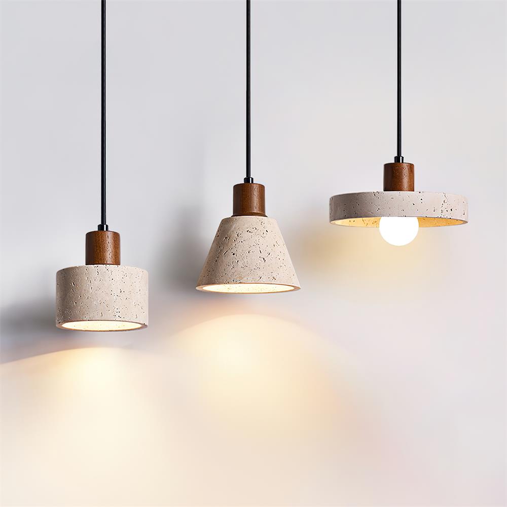 Ritta Pendant Light Travertine Cluster
