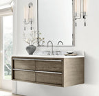 Lustra Wall Lamp Brass Minimalist Ribbed Glass