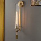 Kristy Glass Indoor Wall Lamp Farmhouse