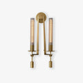 Lustra Wall Lamp Brass Minimalist Ribbed Glass