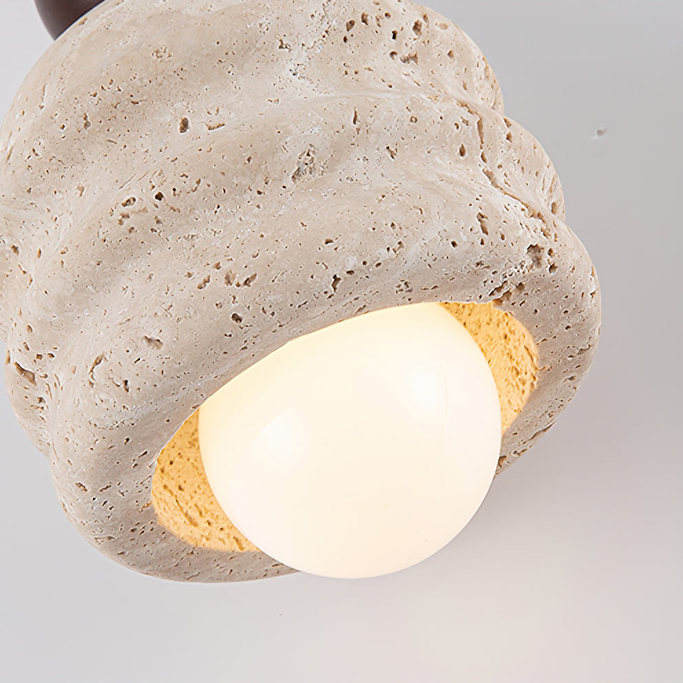 Ritta Travertine Ripple Pendant Light