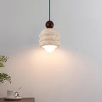 Ritta Travertine Ripple Pendant Light