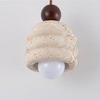 Ritta Travertine Ripple Pendant Light