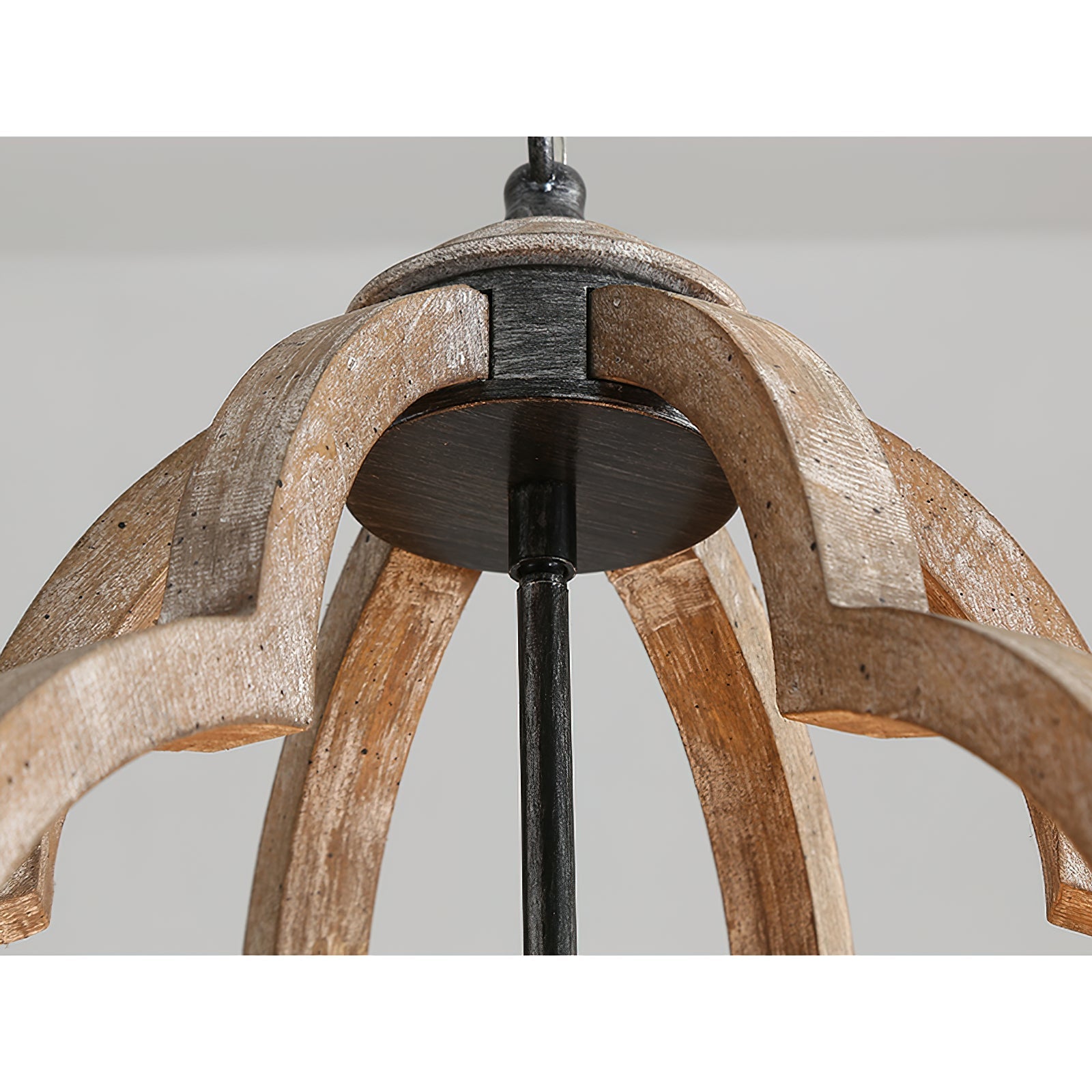 Cilorora Vintage Industrial Wood Pendant Lamp