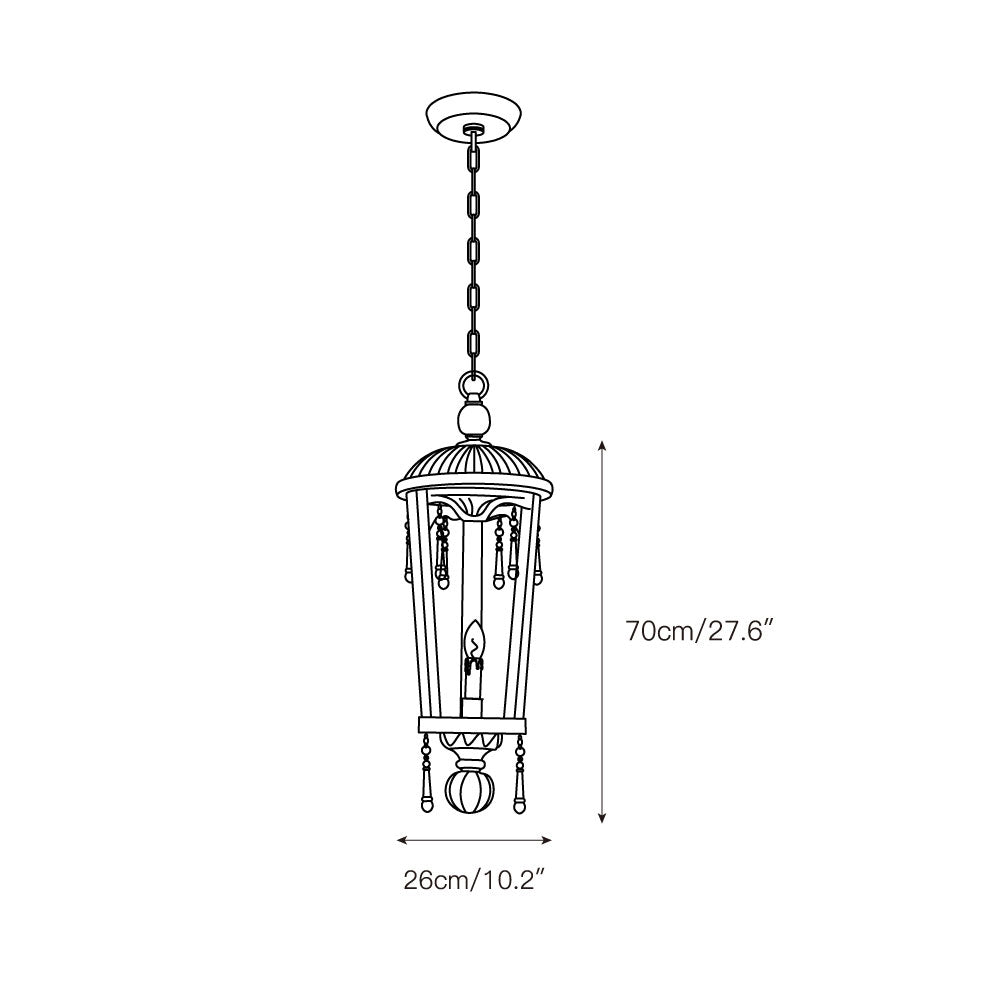 Nylire Individual Creativity Woodcarving Lantern Pendant Lamp