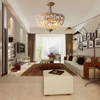 Kristy Retro LED Flush Mount Ceiling Light /Glass Living Room