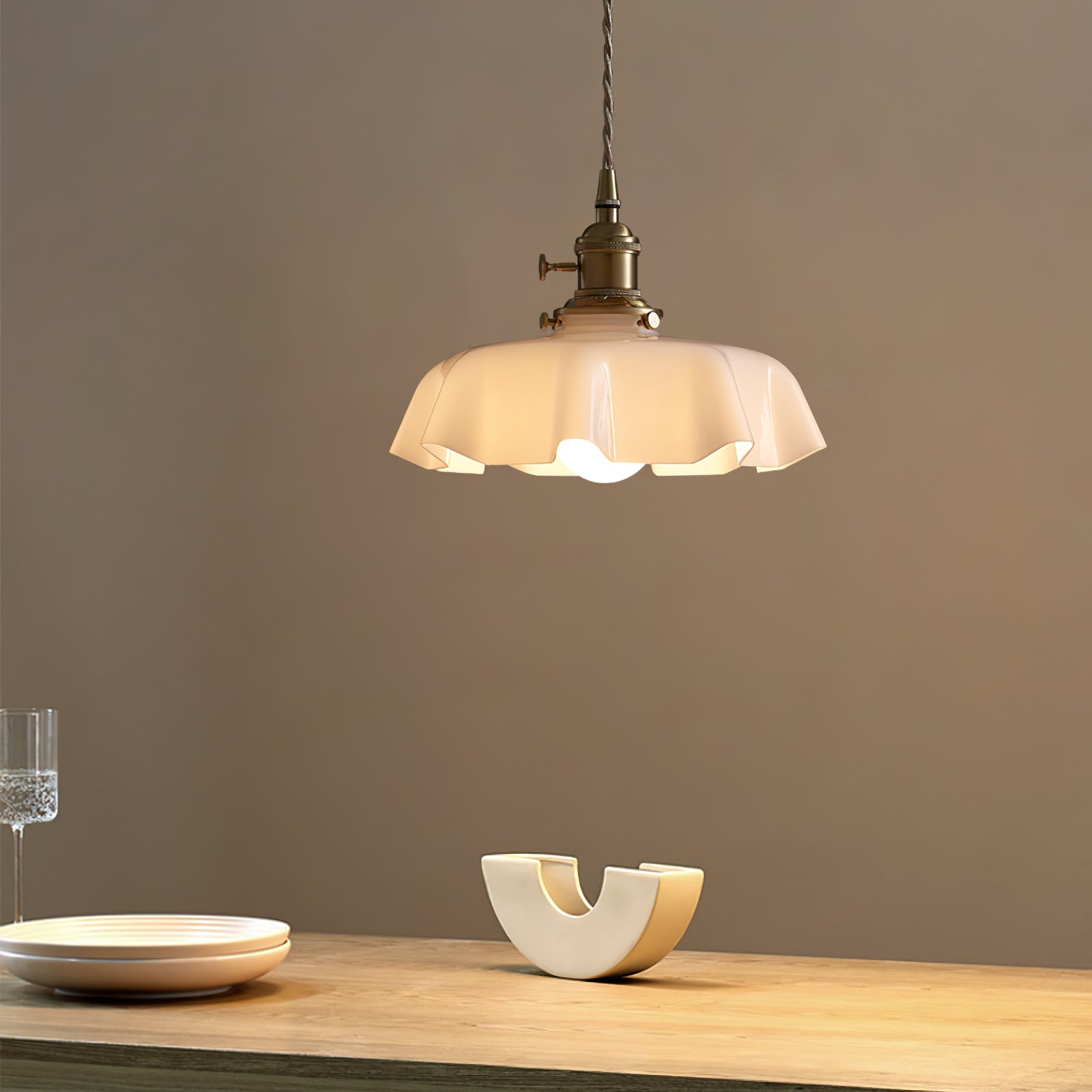 Lustra Pendant Light French Flower for Dining Room