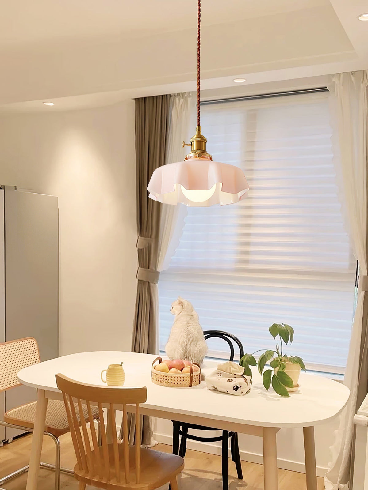 Lustra Pendant Light French Flower for Dining Room