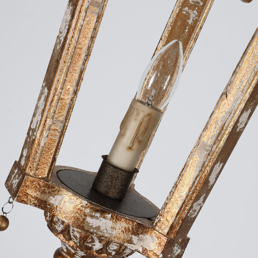 Nylire Individual Creativity Woodcarving Lantern Pendant Lamp