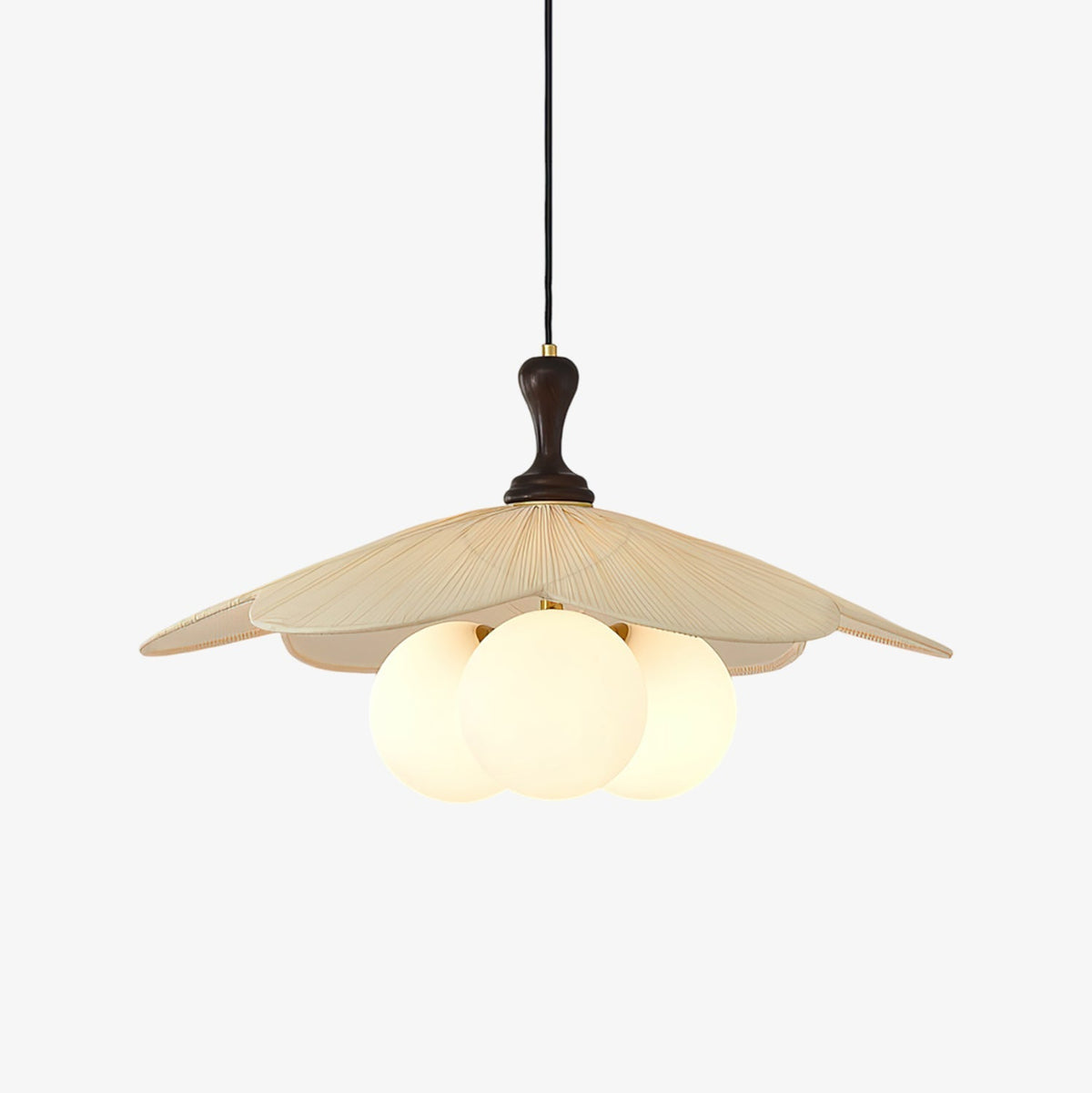 Froselia Modern Glass Wood Pendant Lamp
