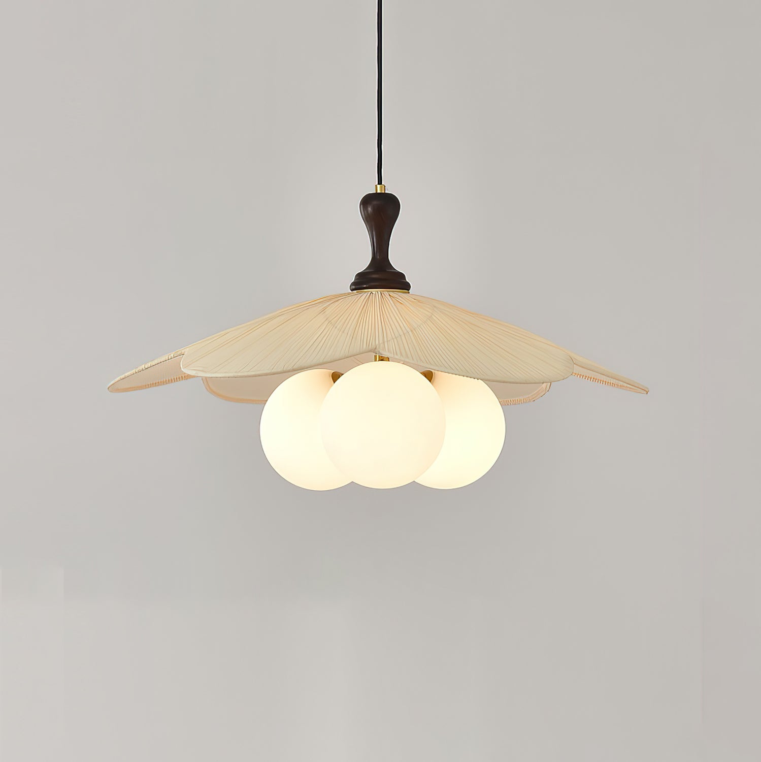 Froselia Modern Glass Wood Pendant Lamp