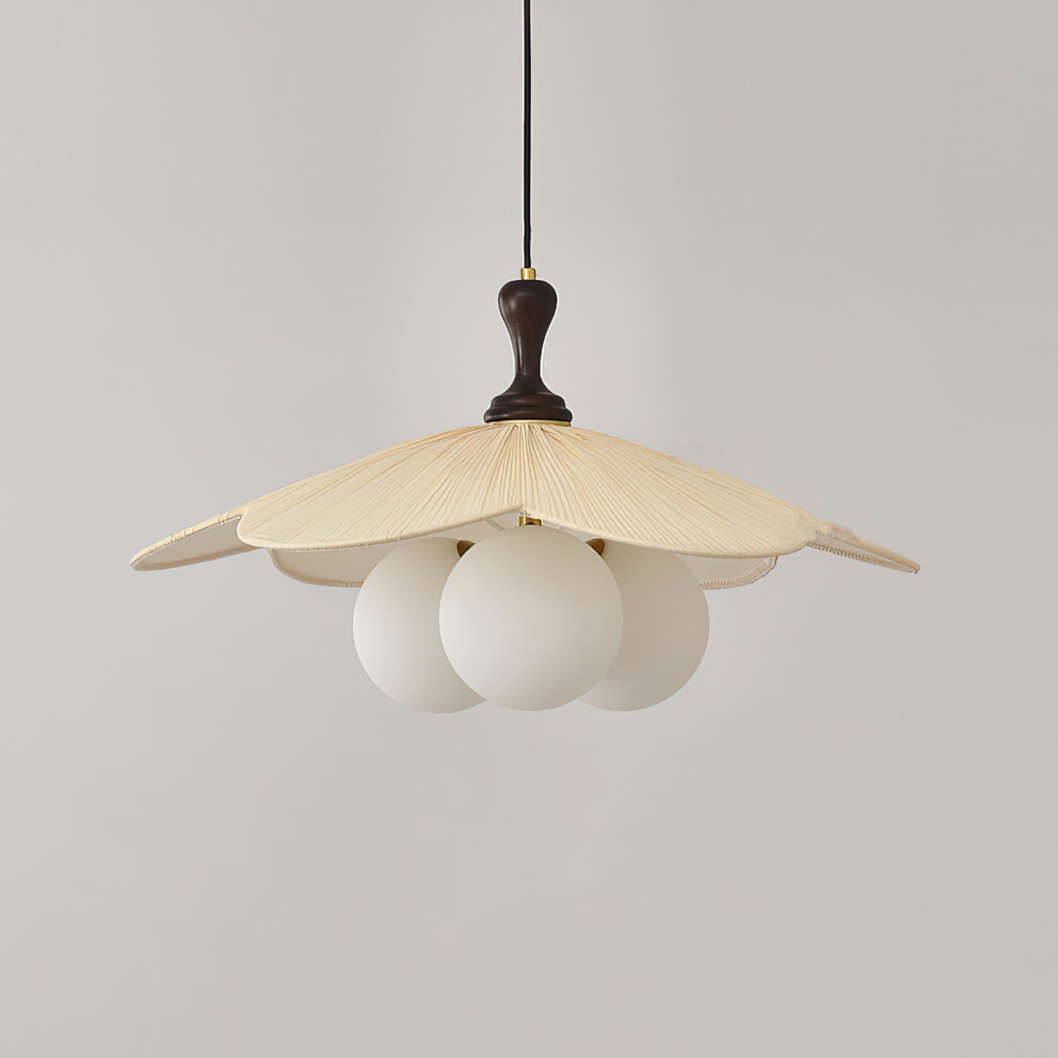 Froselia Modern Glass Wood Pendant Lamp