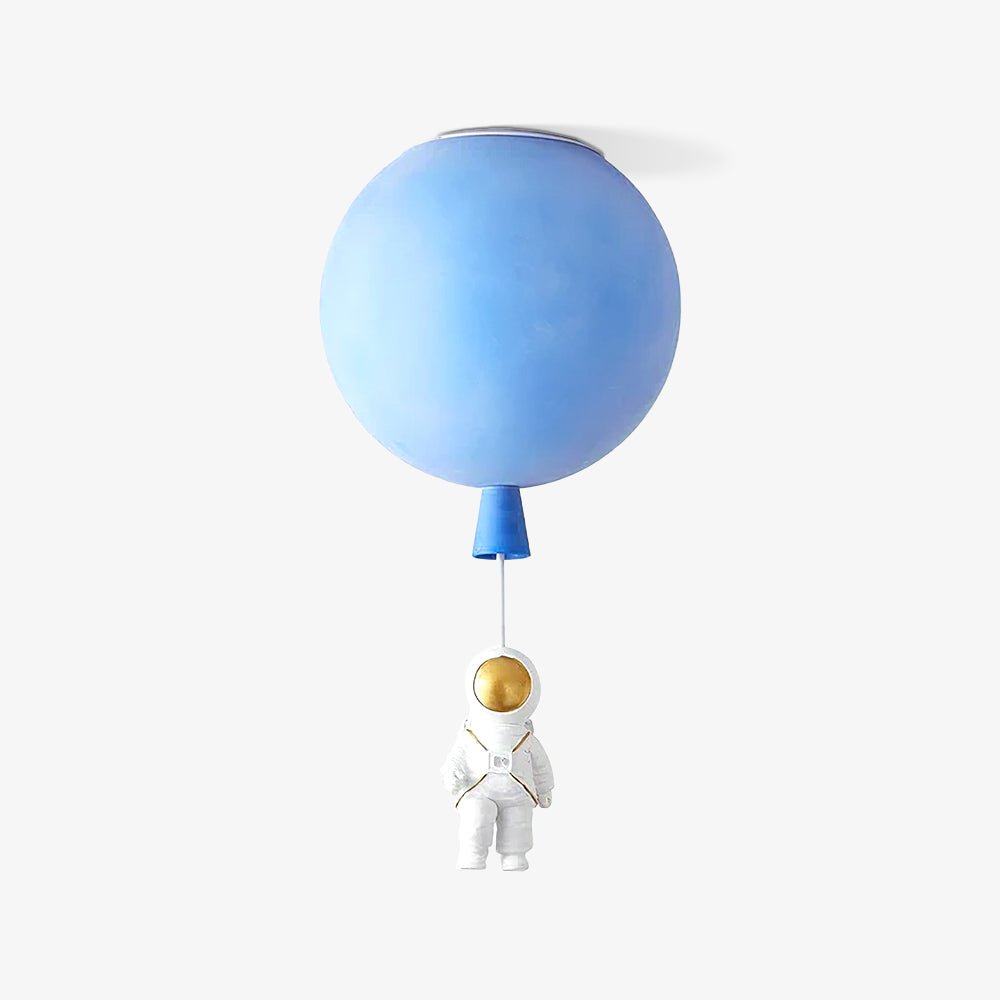 Solara Ceiling Light Acrylic Balloon Astronaut Playful Kids Room