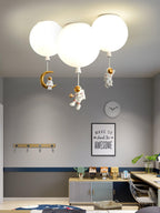 Solara Ceiling Light Acrylic Balloon Astronaut Playful Kids Room