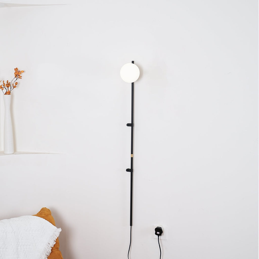 Curaeion Modern Minimalist Plug In Glass Wall Lamp