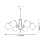 Orina  Chandelier Mid-century