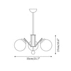 Orina  Chandelier Mid-century