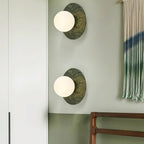 Avi Minimalist Globe Marble Wall Lamp