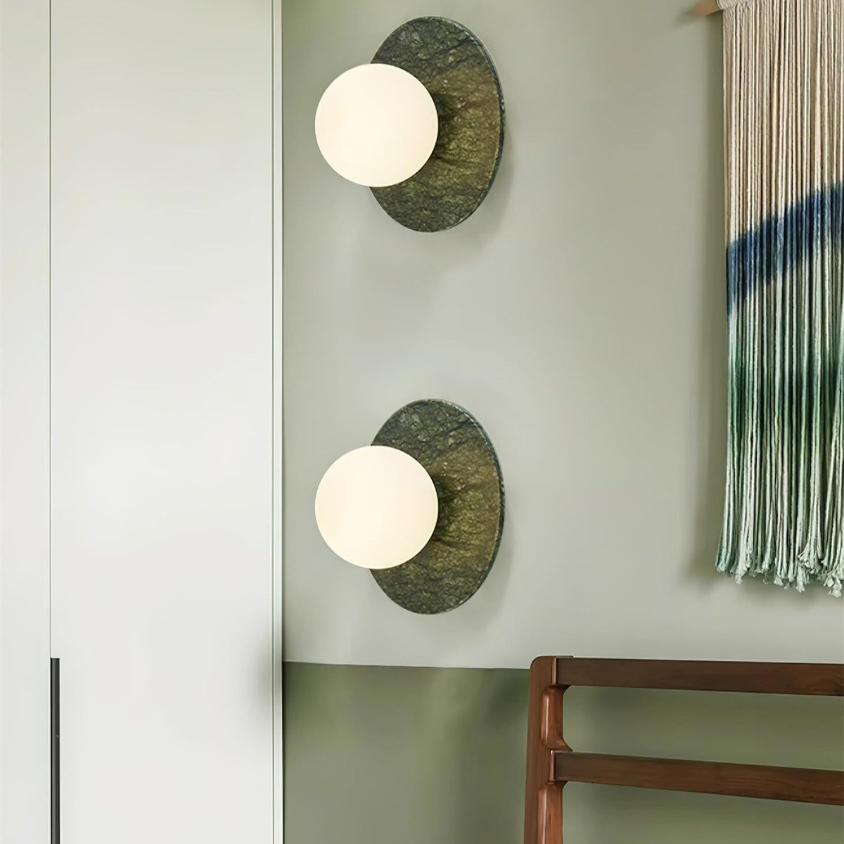 Avi Minimalist Globe Marble Wall Lamp