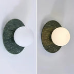 Avi Minimalist Globe Marble Wall Lamp