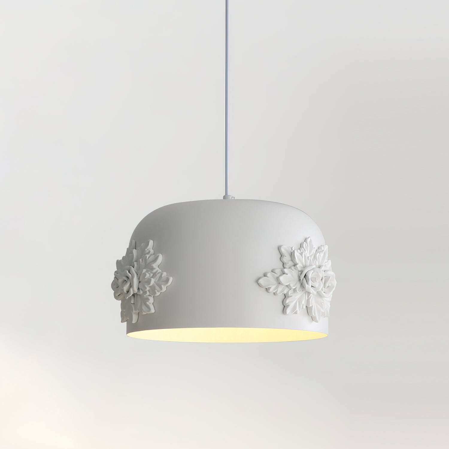 Gaina Pendant Lamp Floral Drum