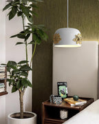 Gaina Pendant Lamp Floral Drum