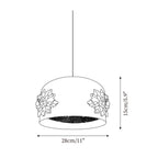 Gaina Pendant Lamp Floral Drum