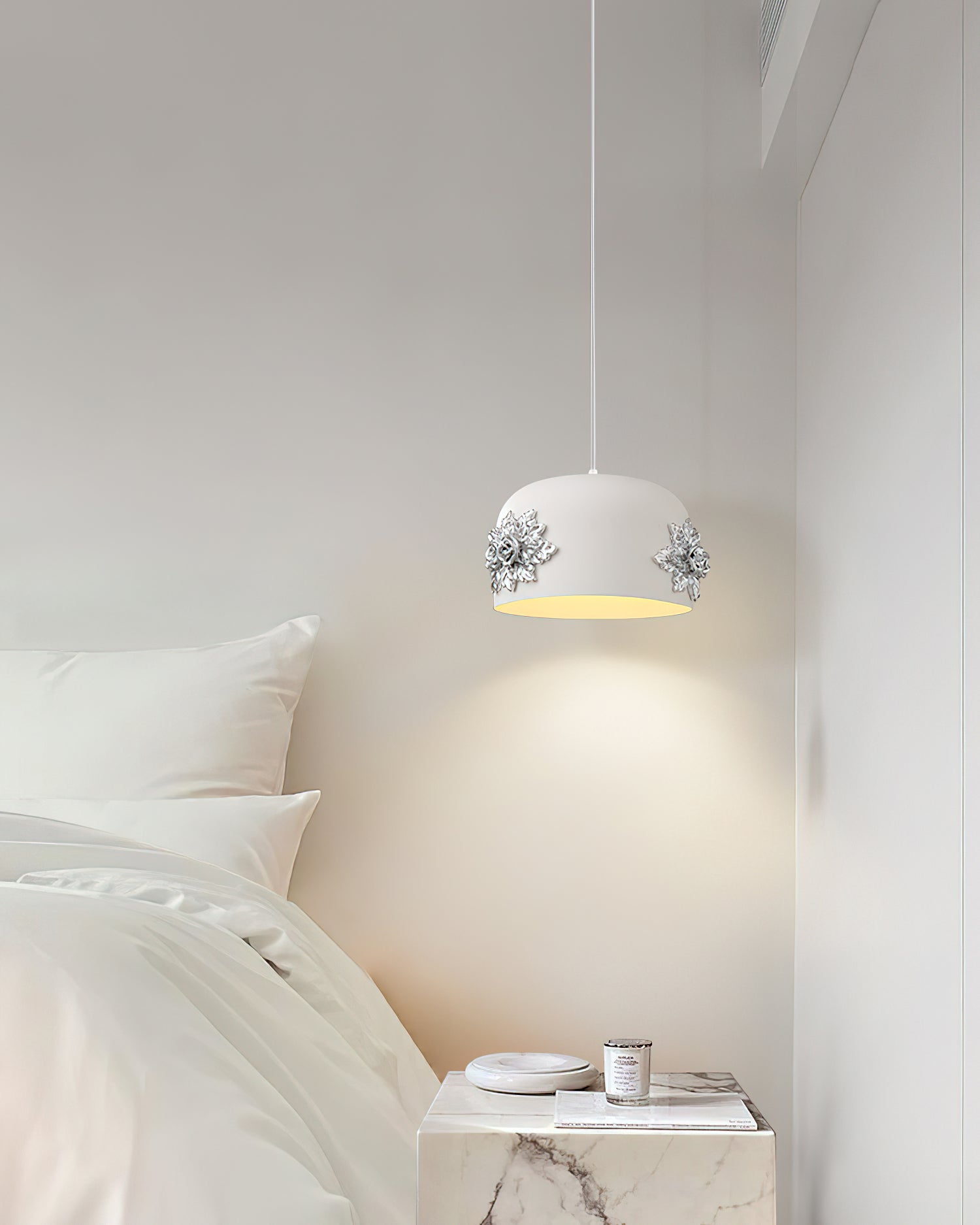 Gaina Pendant Lamp Floral Drum