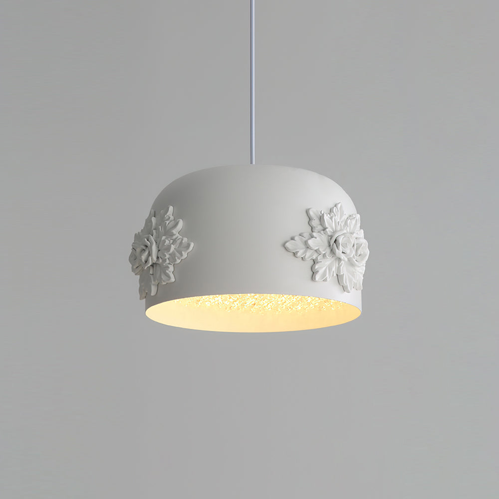 Gaina Pendant Lamp Floral Drum