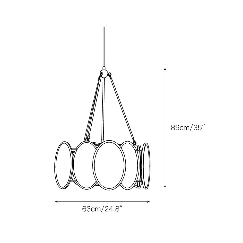 Avdorira Modern Minimalist Glass Chandelier