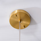 Goose Pendant Lamp Alabaster Brass Sophistication