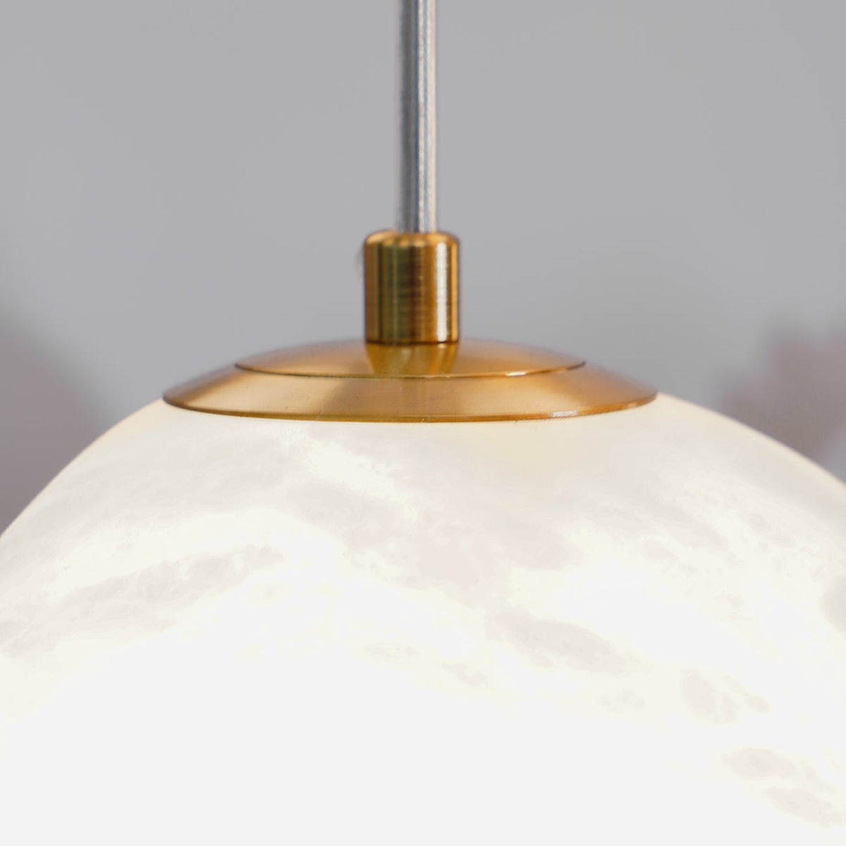 Codoriel Modern Minimalist Brass Alabaster Pendant Light