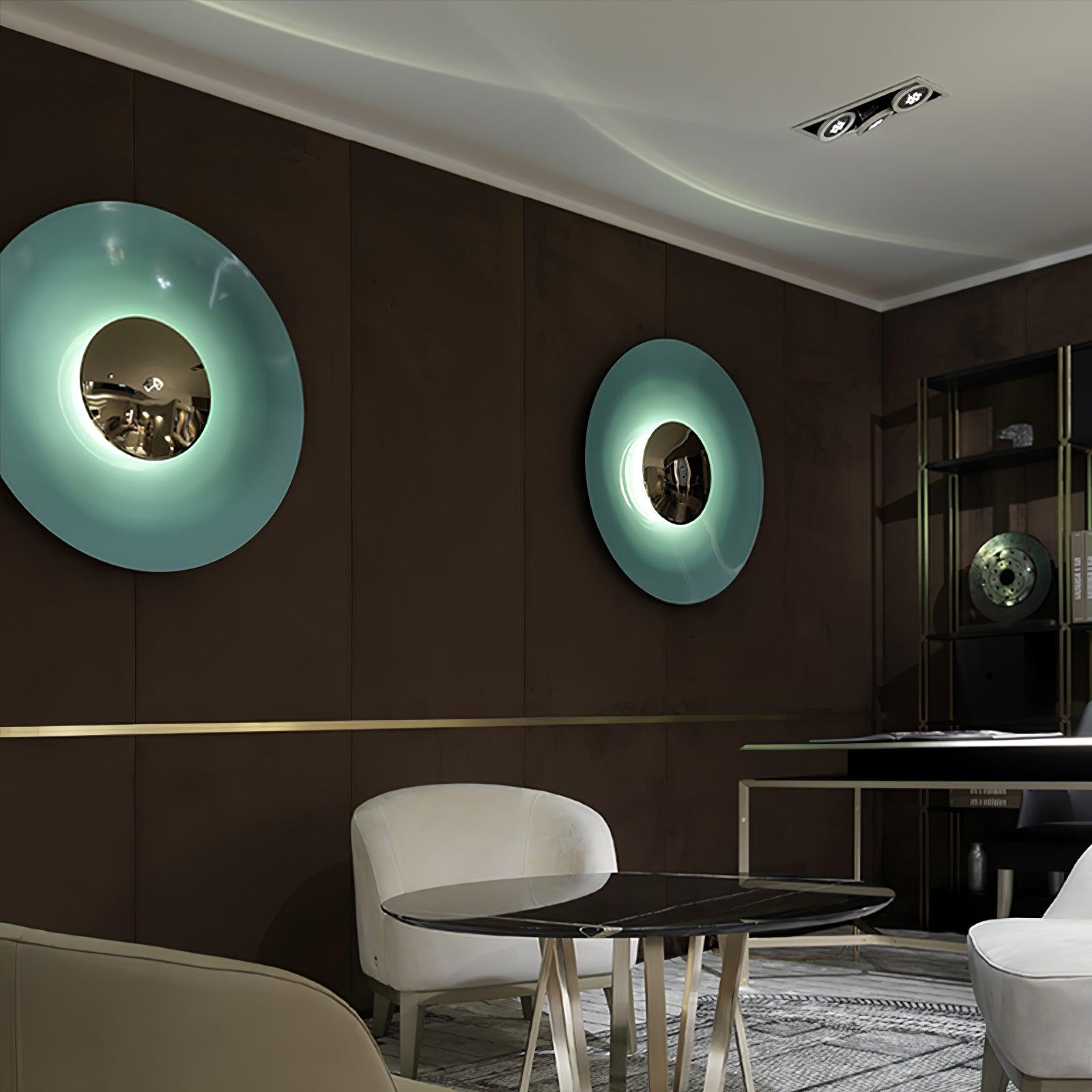 Wall Lamp Eclipse Inspired Halo Glow Modern Minimalist Art Accent