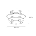 Zovena Modern Minimalist Steel Alabaster Ceiling Lamp