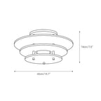 Zovena Modern Minimalist Steel Alabaster Ceiling Lamp