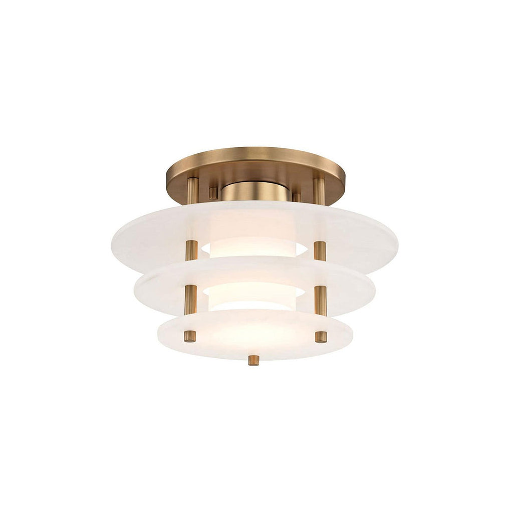 Zovena Modern Minimalist Steel Alabaster Ceiling Lamp