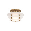 Zovena Modern Minimalist Steel Alabaster Ceiling Lamp