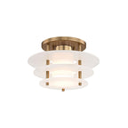 Zovena Modern Minimalist Steel Alabaster Ceiling Lamp