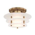 Zovena Modern Minimalist Steel Alabaster Ceiling Lamp