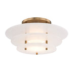 Zovena Modern Minimalist Steel Alabaster Ceiling Lamp
