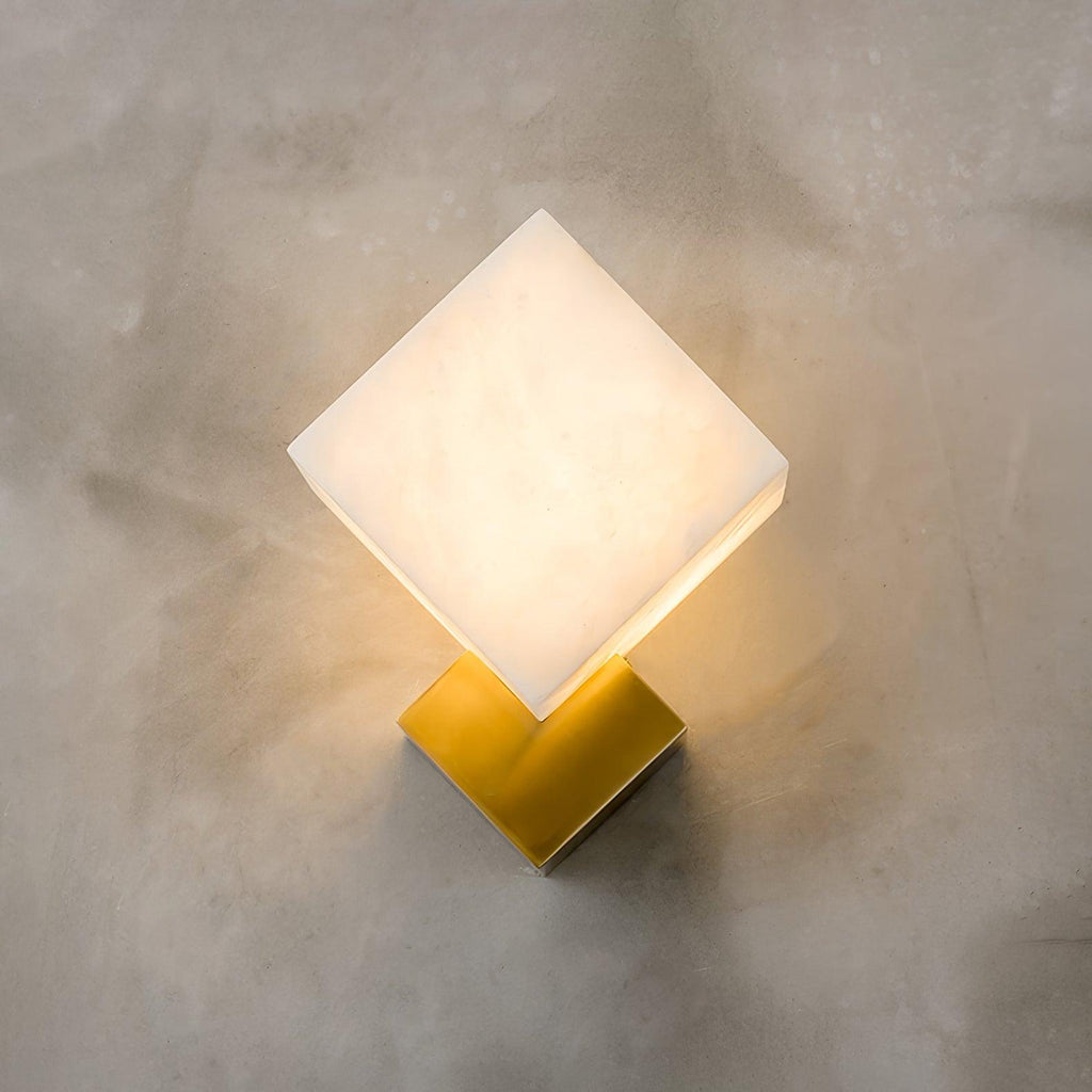 Arden Minimalist Alabaster Wall Light