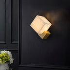 Arden Minimalist Alabaster Wall Light