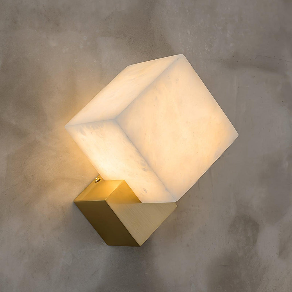 Arden Minimalist Alabaster Wall Light