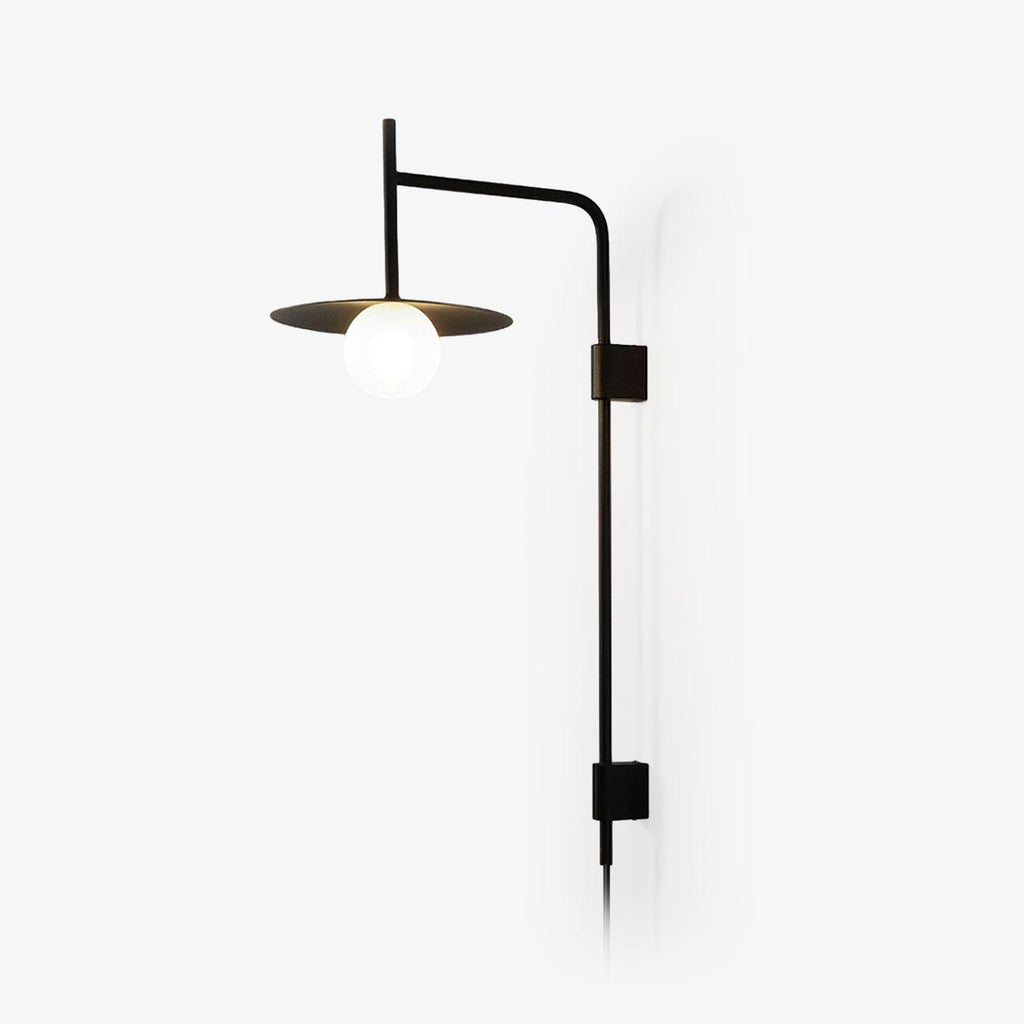 Edan Swing Arm Plug-in Glass Wall Lamp