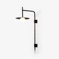 Edan Swing Arm Plug-in Glass Wall Lamp